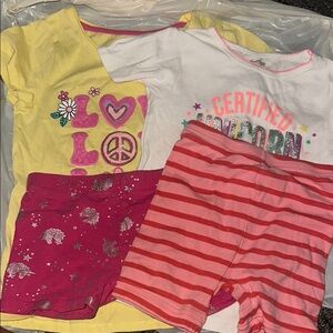 Love Brand Yellow T-Shirt with Pink Floral Design